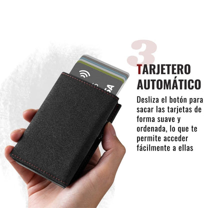 Billetera - Cuero Alcantara® RFID