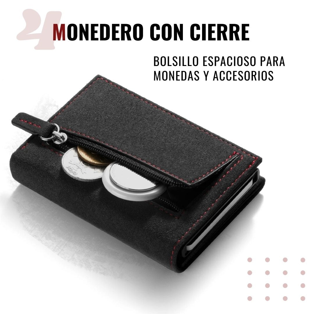 Billetera - Cuero Alcantara® RFID