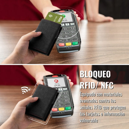 Billetera - Cuero Alcantara® RFID