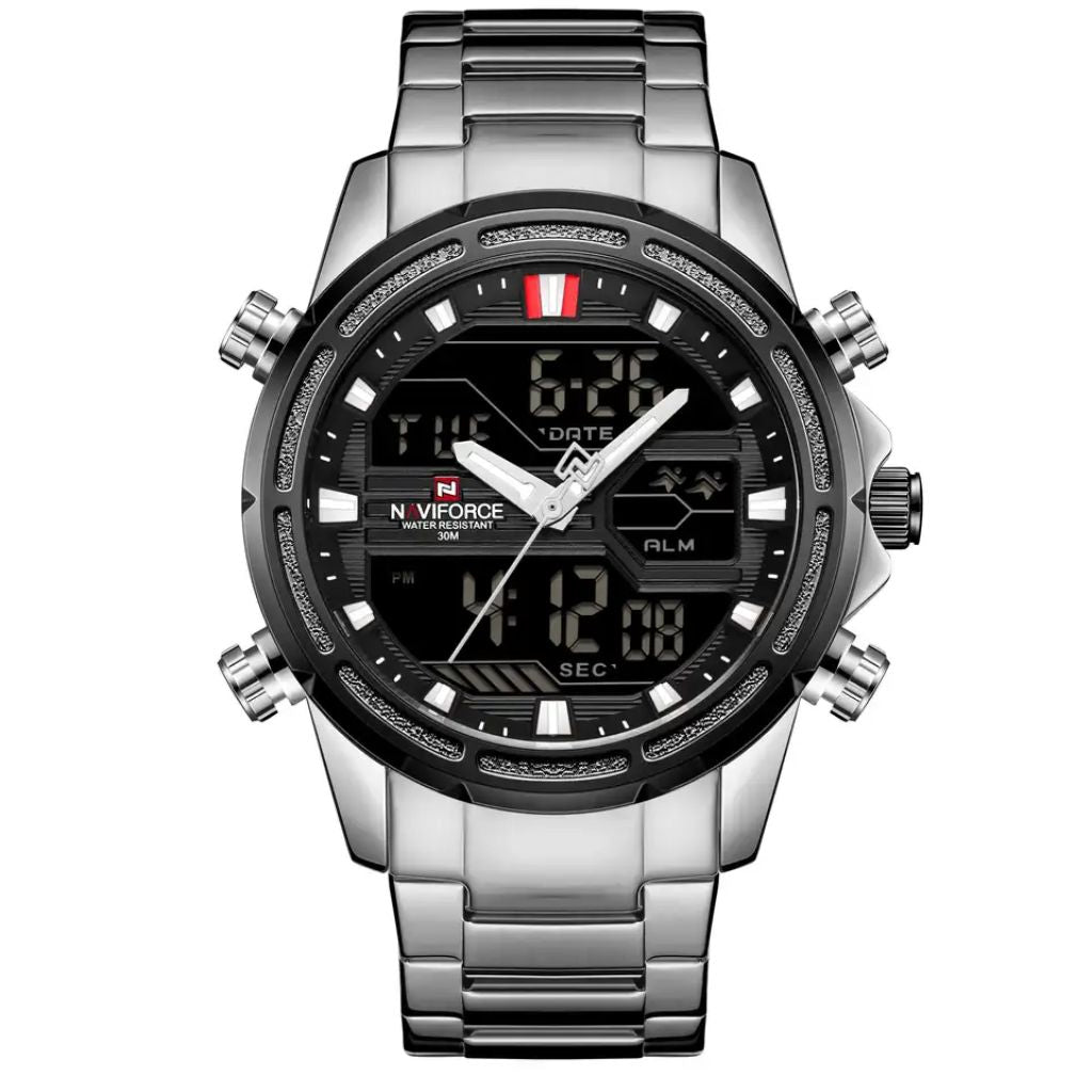 Reloj Silver Perú en acero inoxidable - NaviForce NF9138