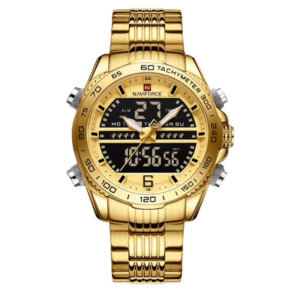 Reloj casual Dorado Análogo y Digital - NaviForce NF9195