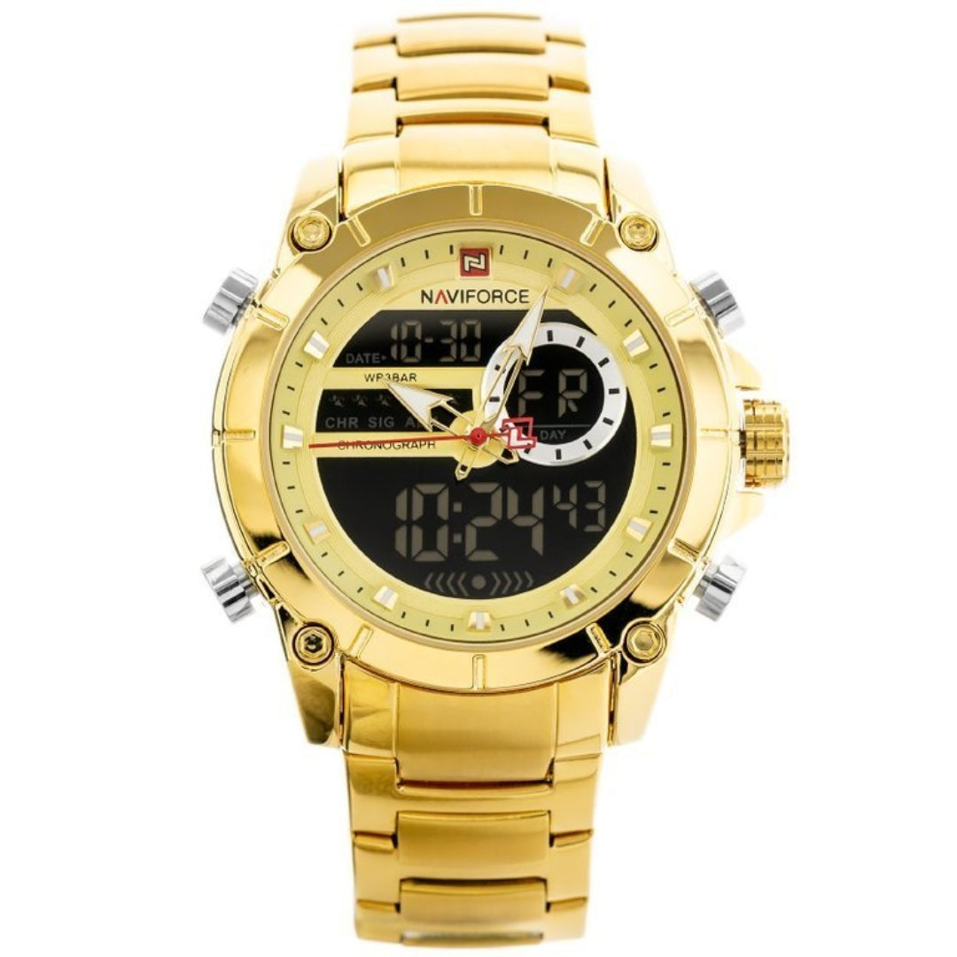 Reloj Casual Gold Análogo y Digital - NaviForce 9193