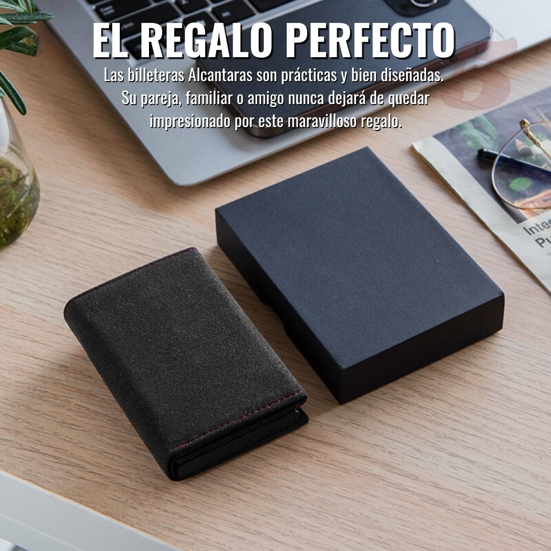 Billetera - Cuero Alcantara® RFID