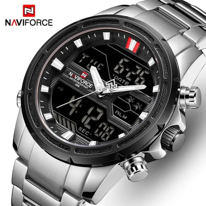 Reloj Silver Perú en acero inoxidable - NaviForce NF9138